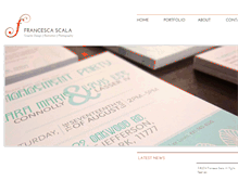 Tablet Screenshot of francescascala.com